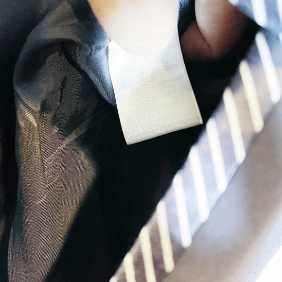 Escada Black 4-Button Blazer Striped Lapel Trim SZ42 - Picture 6 of 10